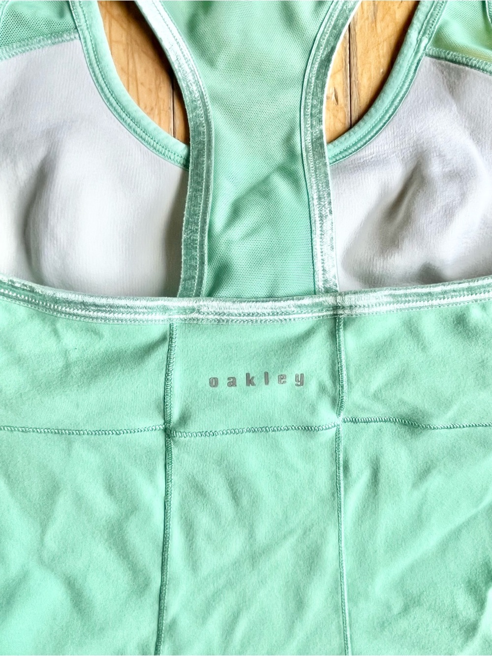 Oakley Light Green Racerback Athletic Performance Tank Top Size Medium - Picture 4 of 8